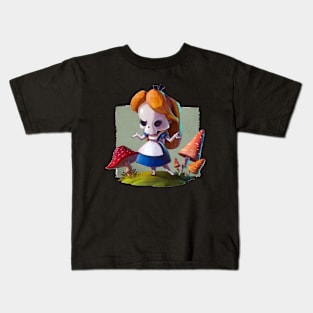 Cupcake Crossbones Alice Kids T-Shirt